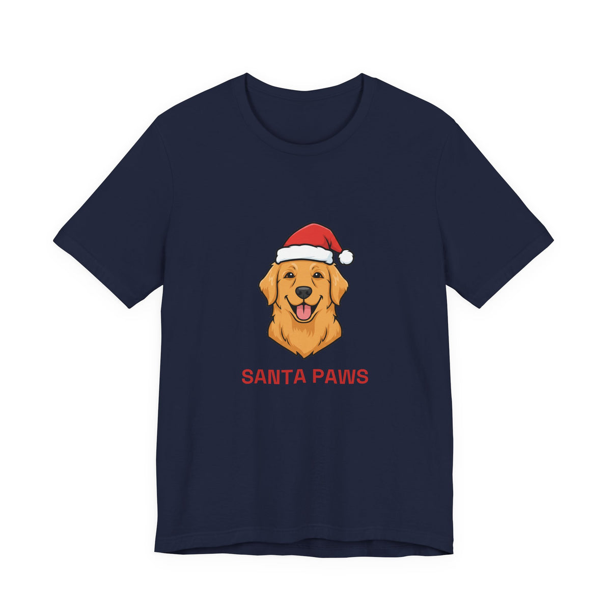 Santa Paws Tee | Funny Golden Retriever Christmas Dog Shirt