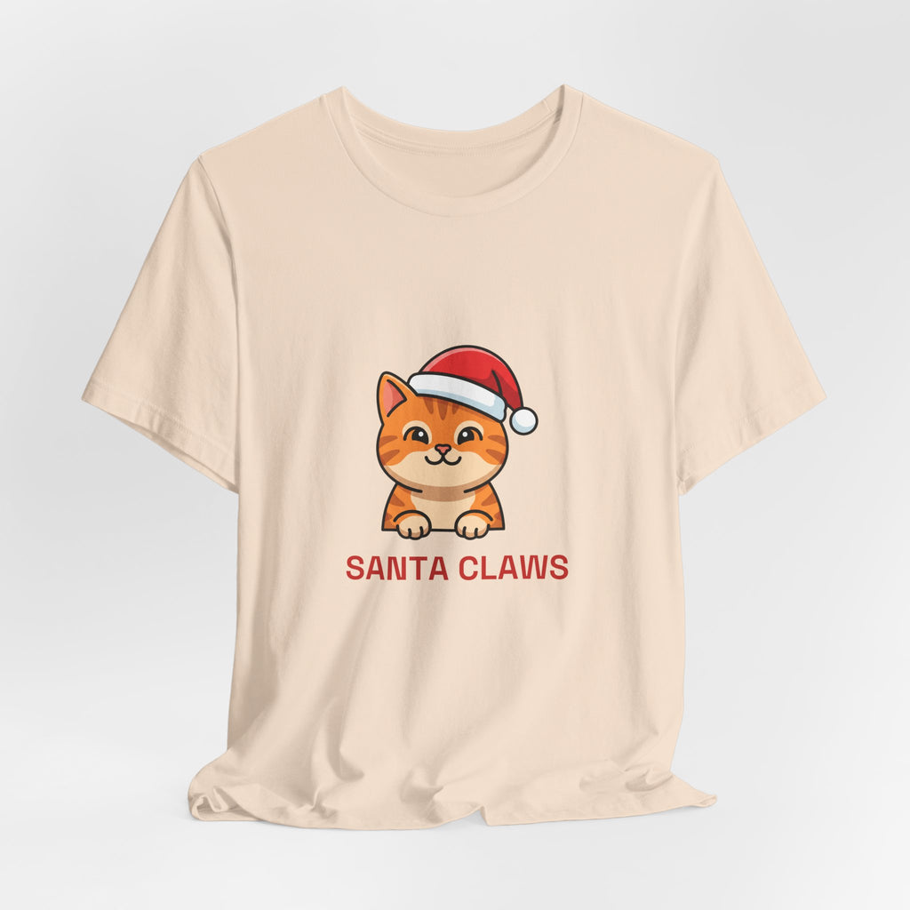 Santa Claws Tee | Funny Cat Christmas Shirt