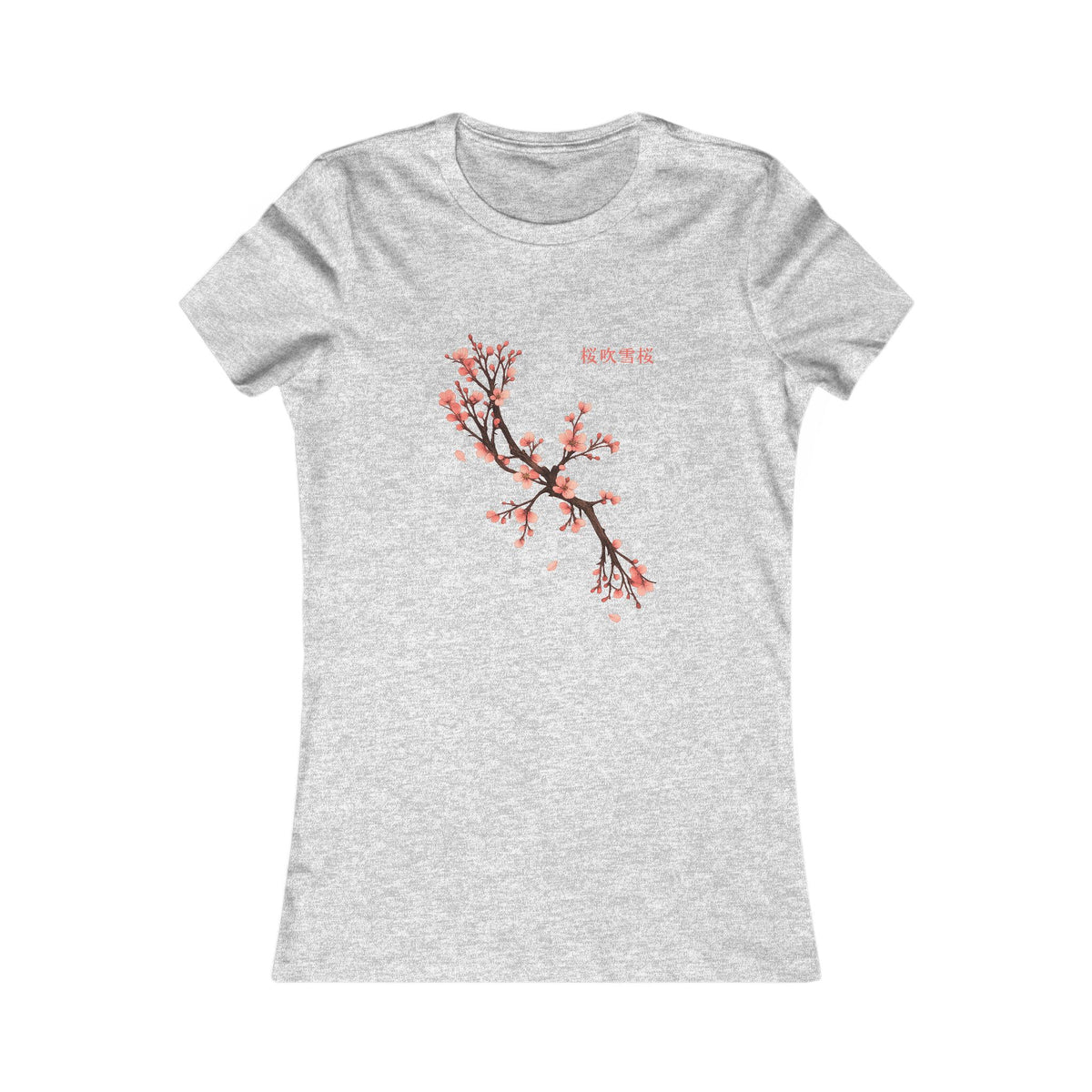 Cherry Blossom Women's Tee | Floral Fitted Shirt