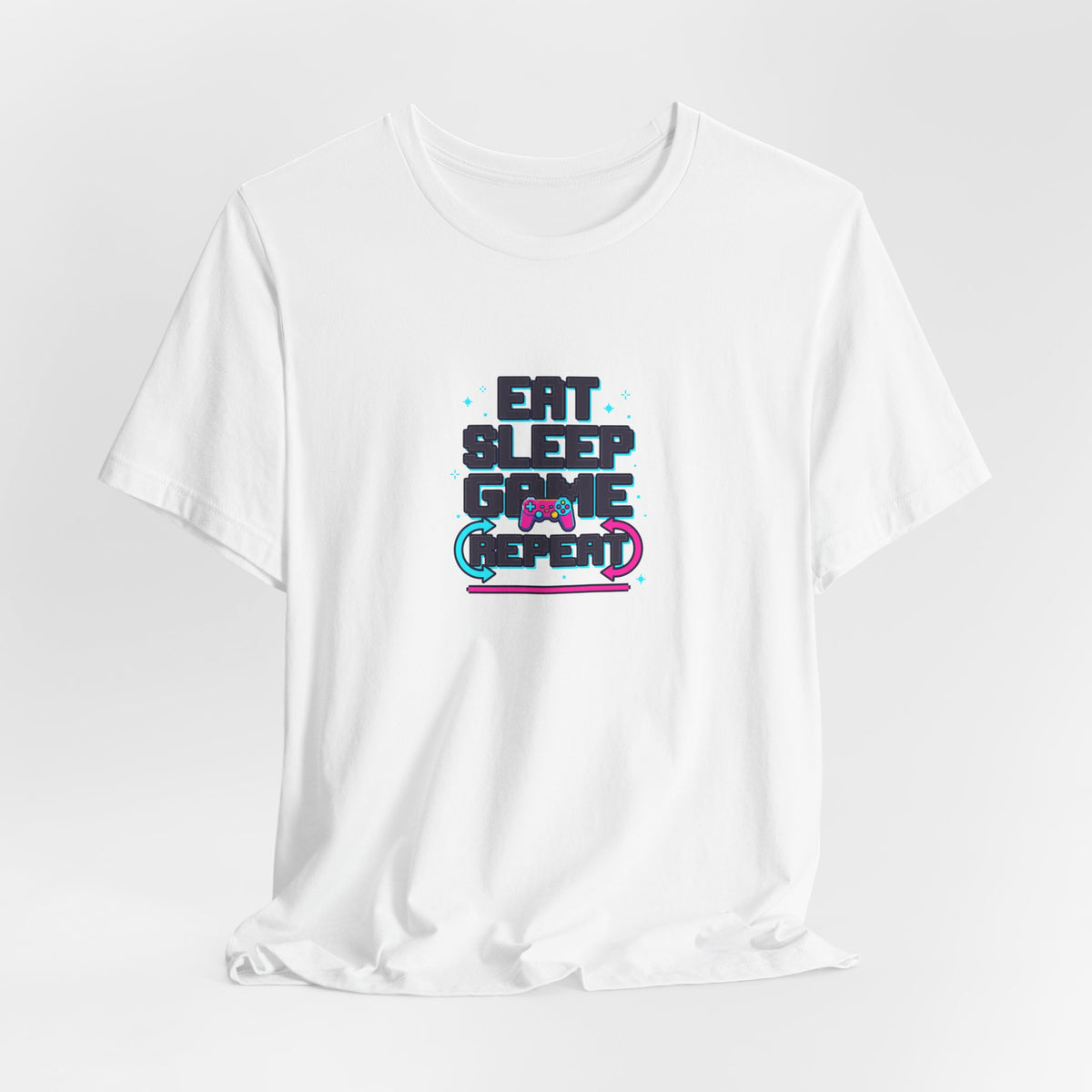 Eat Sleep Game Repeat Tee | Funny Gaming Shirt