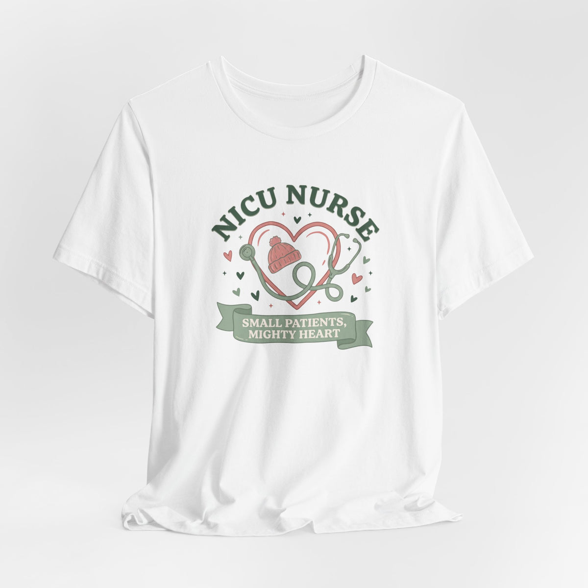 NICU Nurse Tee | Small Patients Mighty Heart Nurse Gift