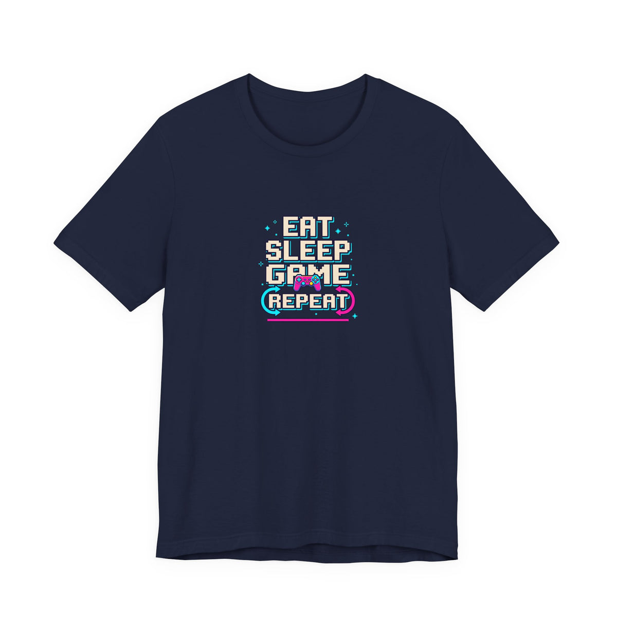 Eat Sleep Game Repeat Tee | Funny Gaming Shirt