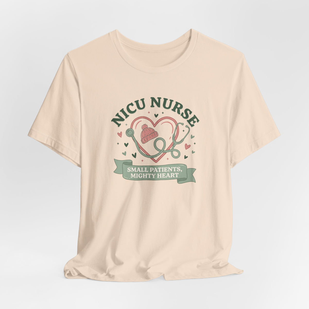NICU Nurse Tee | Small Patients Mighty Heart Nurse Gift