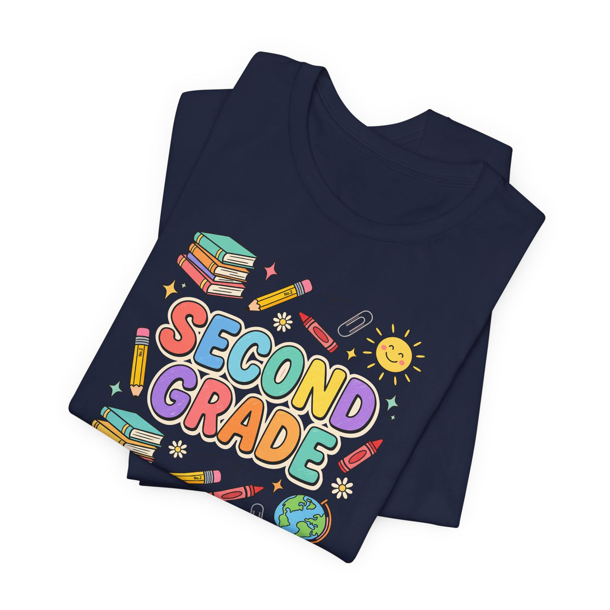 Second Grade Tee | Cute Back to School Doodle Shirt