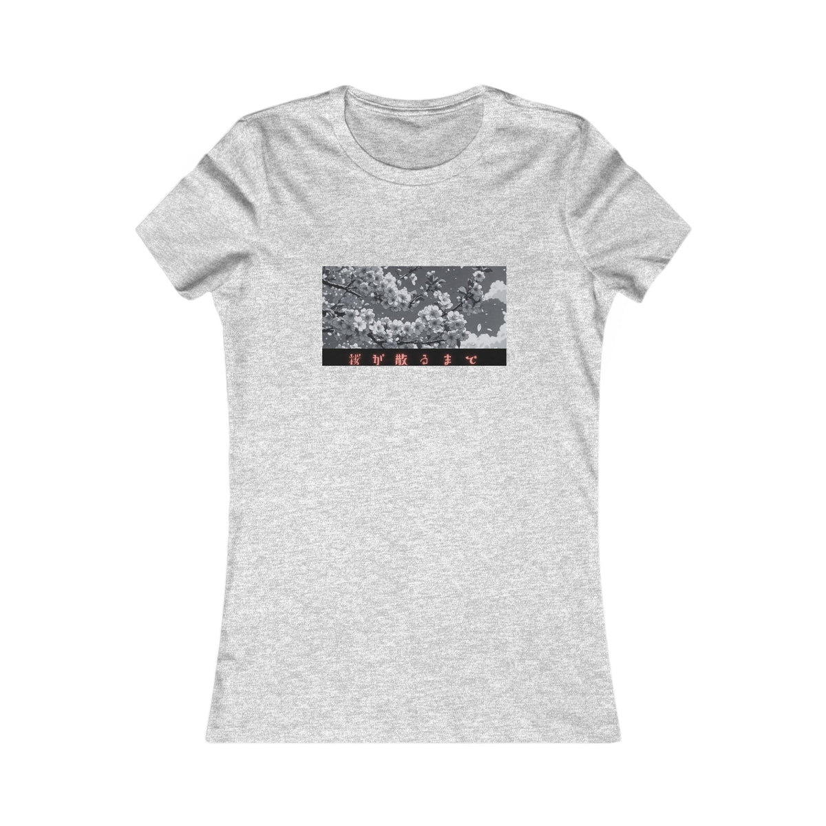 Until the Cherry Blossoms Fall Women's Tee | Anime Aesthetic Fitted Shirt