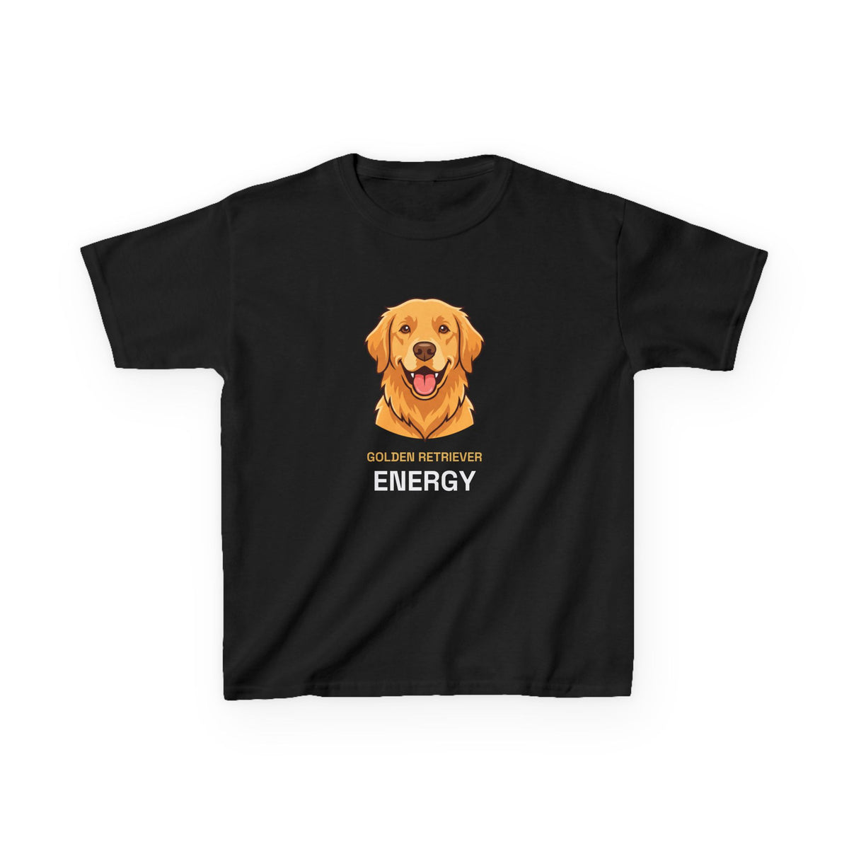 Golden Retriever Energy Kids Tee | Funny Youth Golden Retriever Shirt
