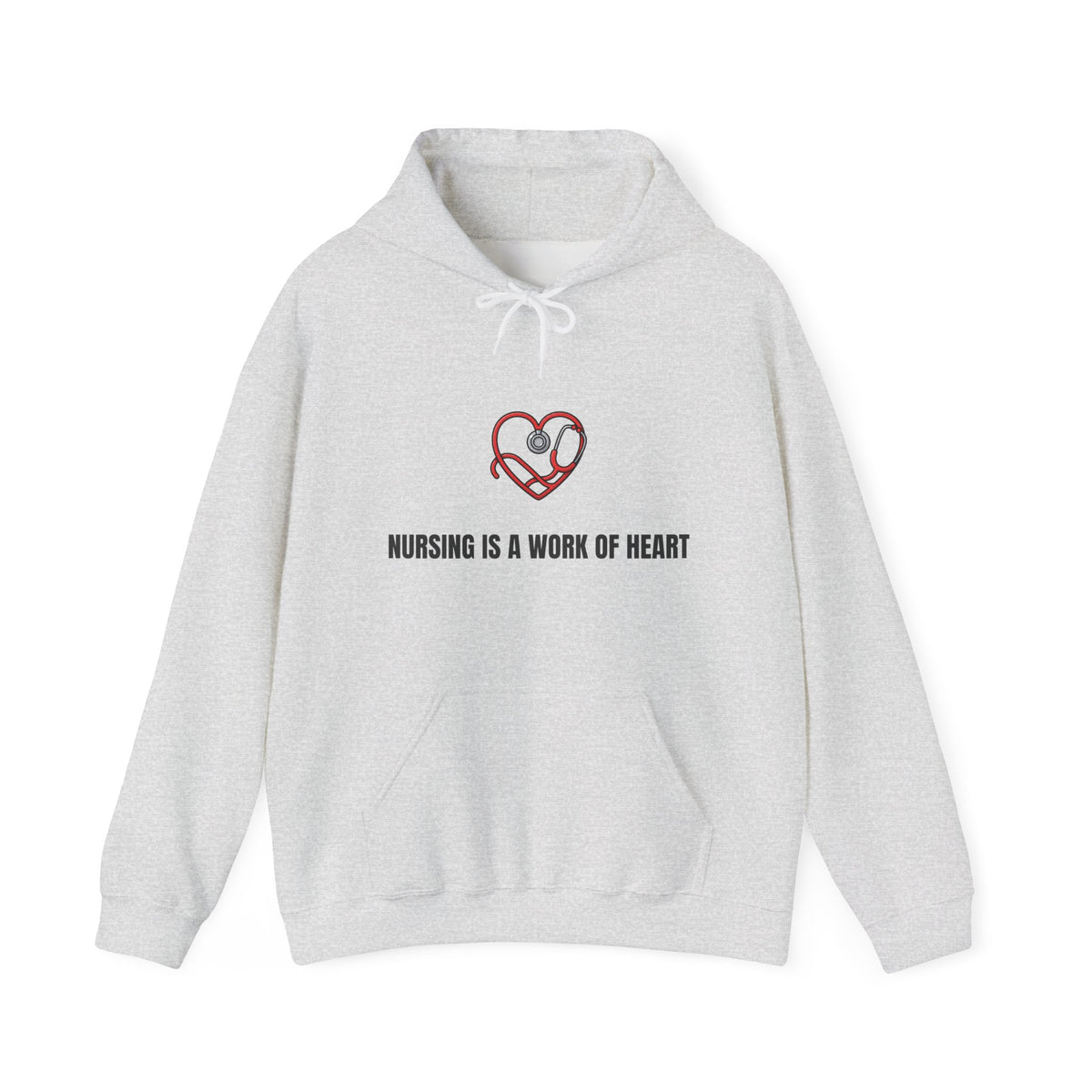 Nursing Is a Work of Heart Hoodie | Nurse Gift