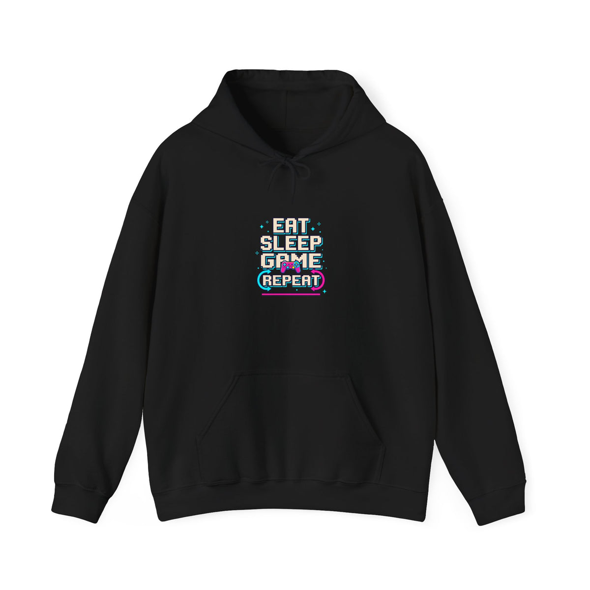 Eat Sleep Game Repeat Hoodie | Funny Gaming Shirt