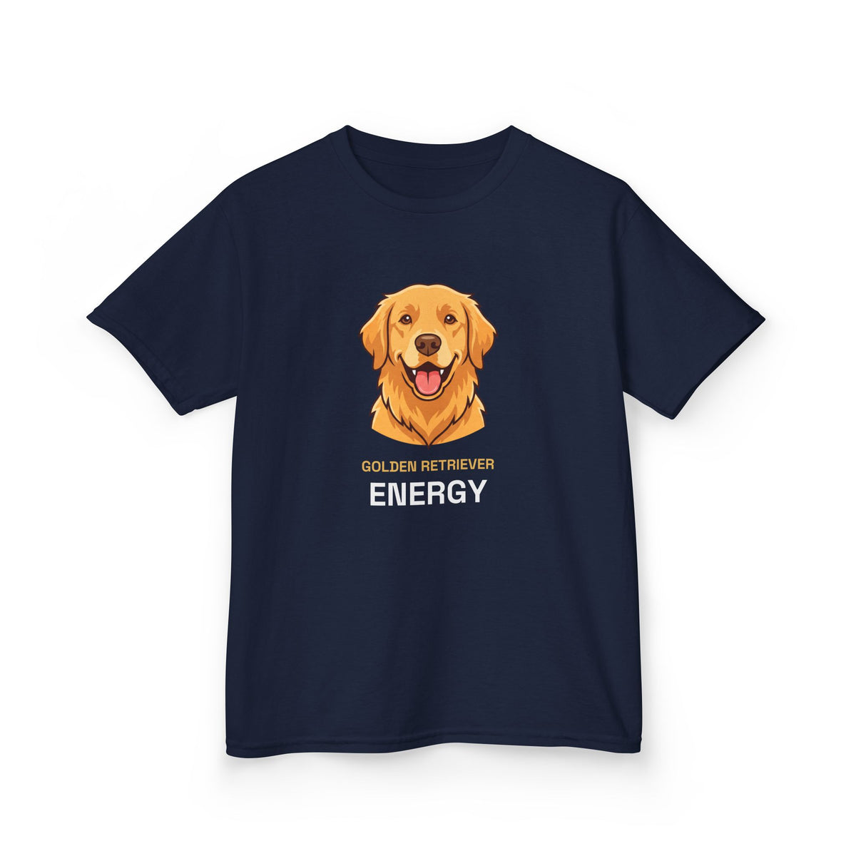 Golden Retriever Energy Kids Tee | Funny Youth Golden Retriever Shirt