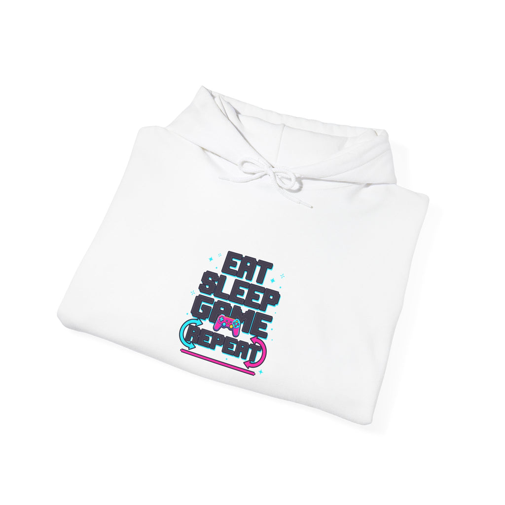 Eat Sleep Game Repeat Hoodie | Funny Gaming Shirt