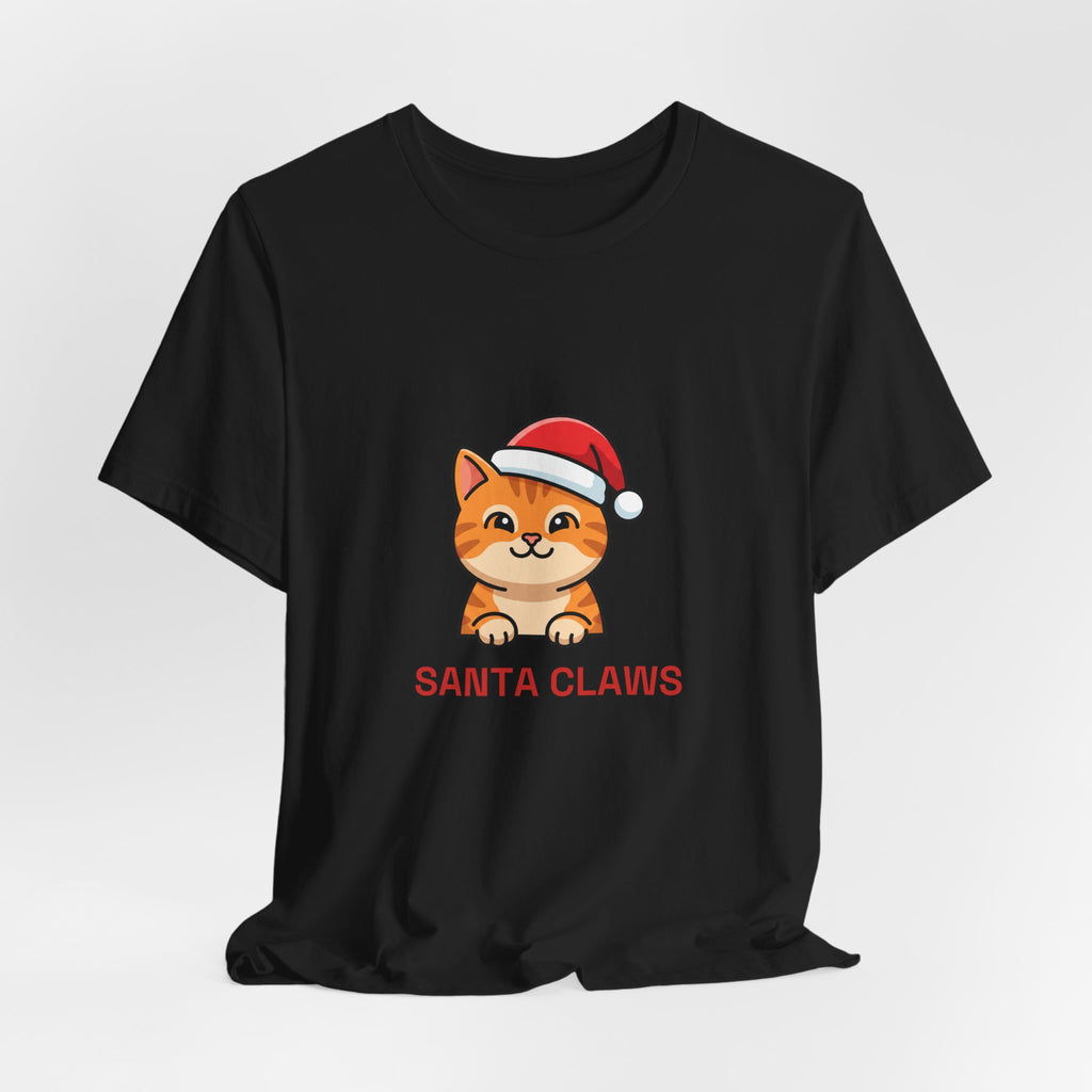 Santa Claws Tee | Funny Cat Christmas Shirt