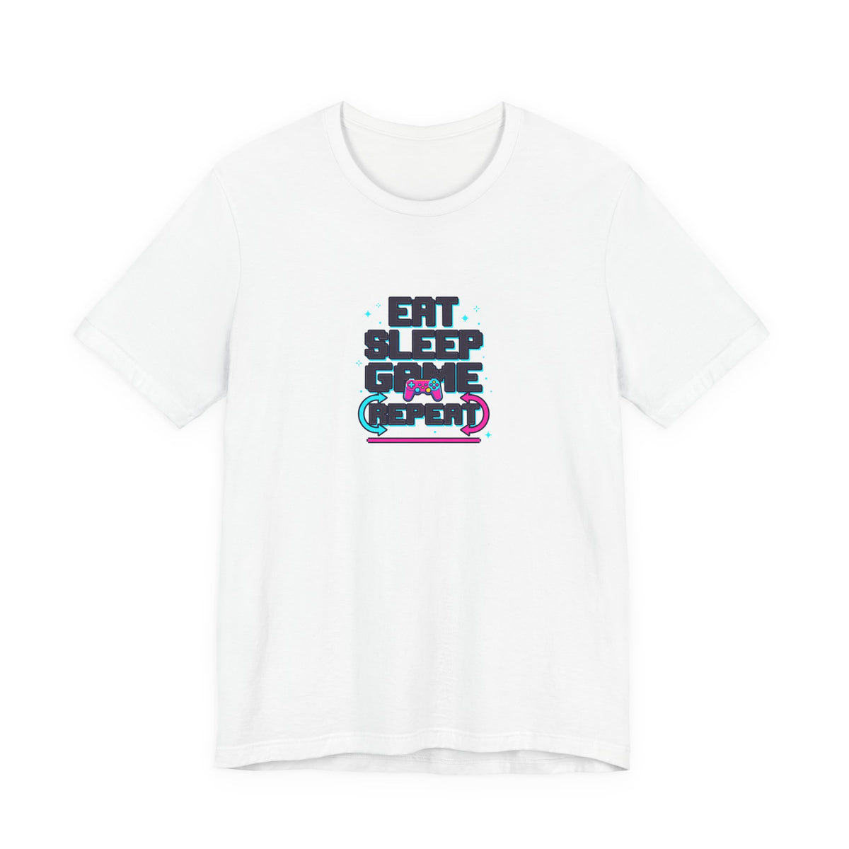 Eat Sleep Game Repeat Tee | Funny Gaming Shirt