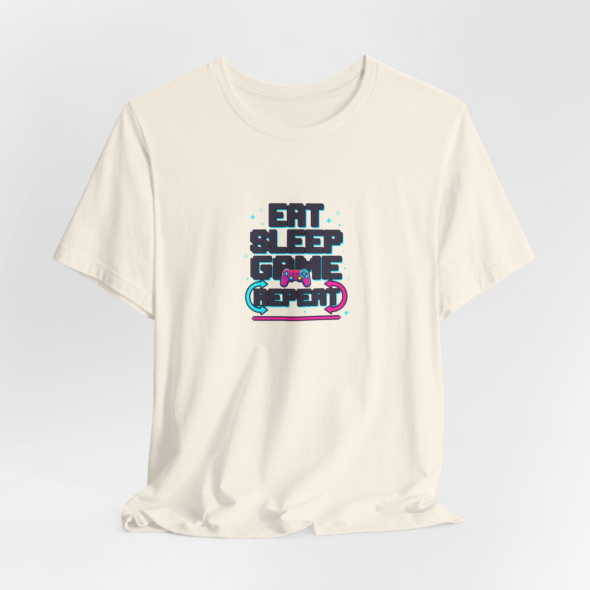 Eat Sleep Game Repeat Tee | Funny Gaming Shirt