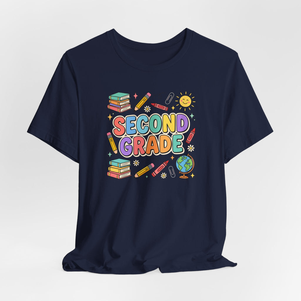 Second Grade Tee | Cute Back to School Doodle Shirt