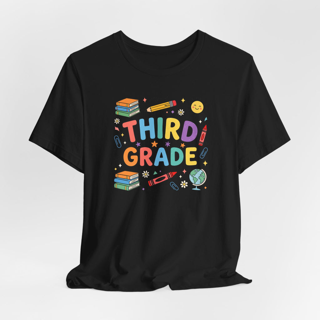 Third Grade Tee | Cute Back to School Doodle Shirt