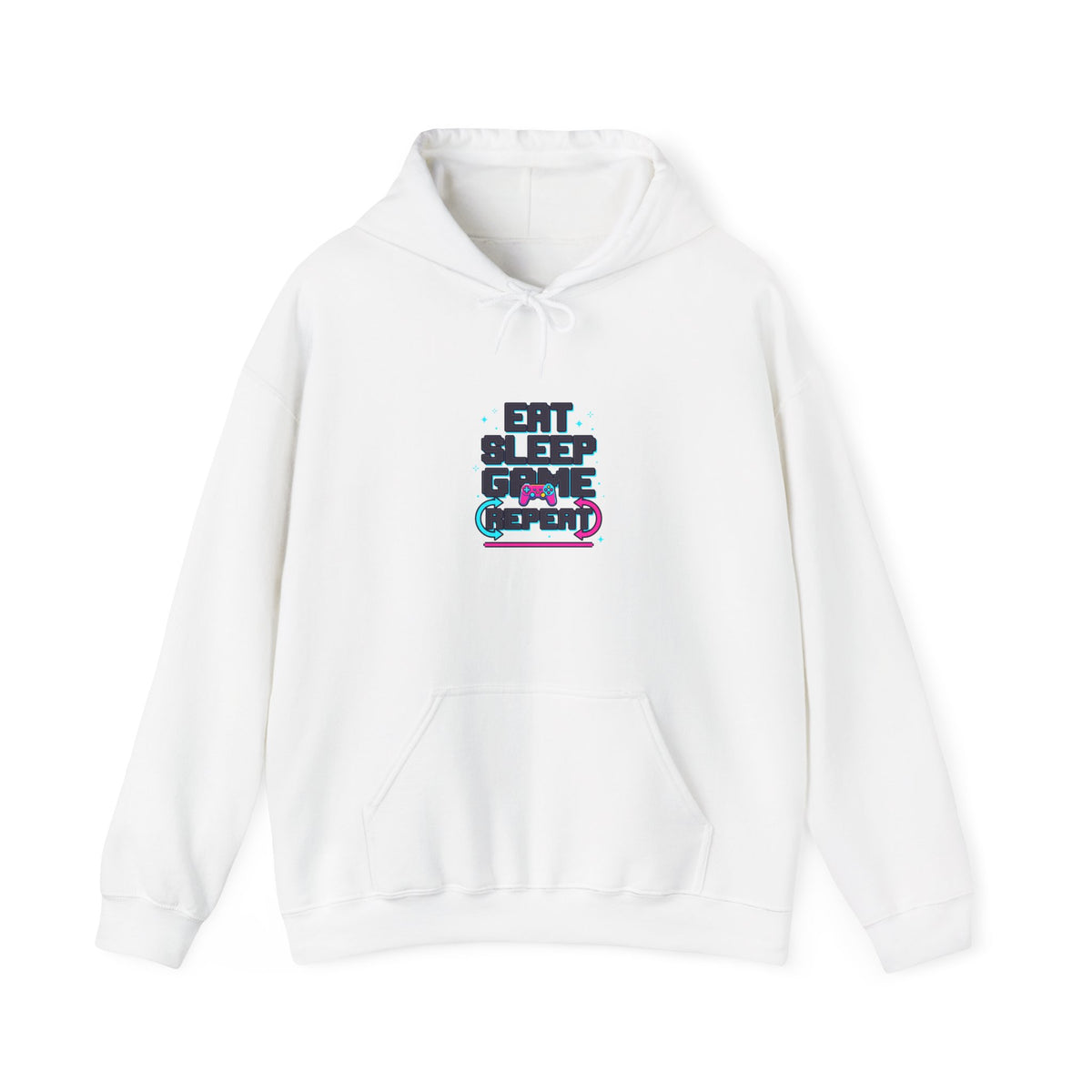 Eat Sleep Game Repeat Hoodie | Funny Gaming Shirt