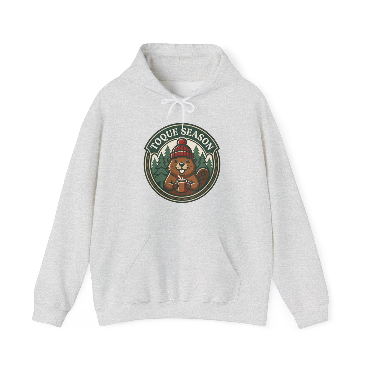 Toque Season Hoodie | Funny Canadian Beaver Winter