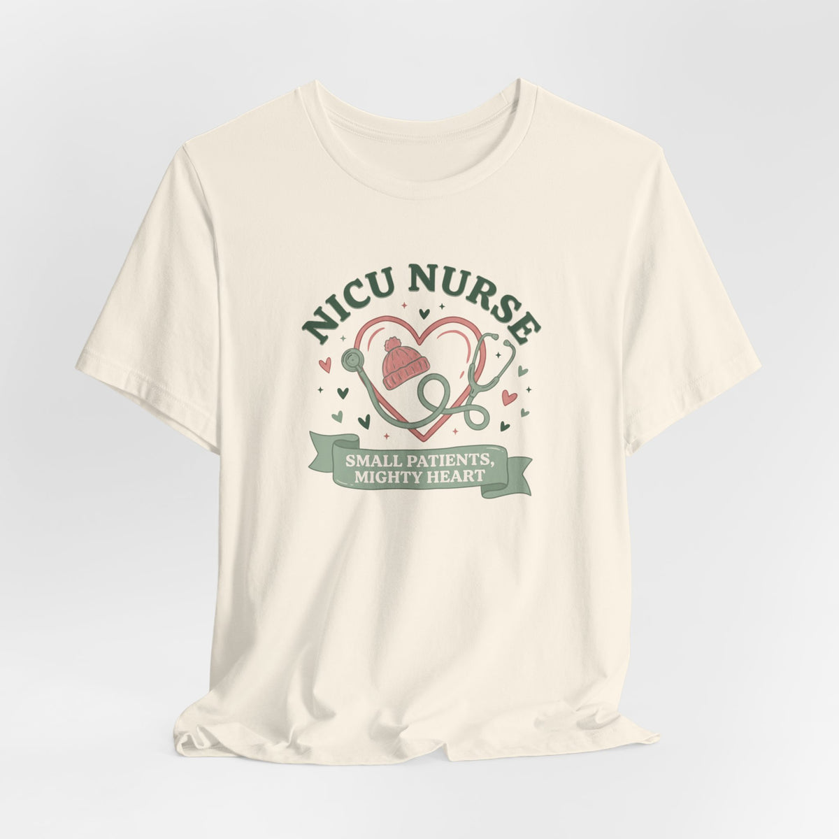 NICU Nurse Tee | Small Patients Mighty Heart Nurse Gift