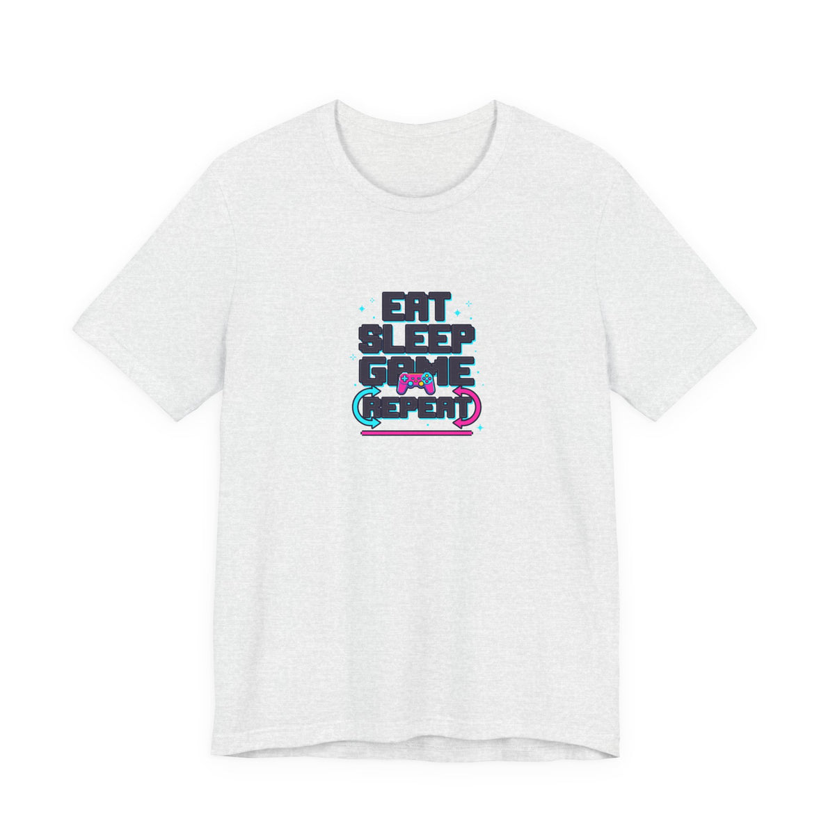 Eat Sleep Game Repeat Tee | Funny Gaming Shirt