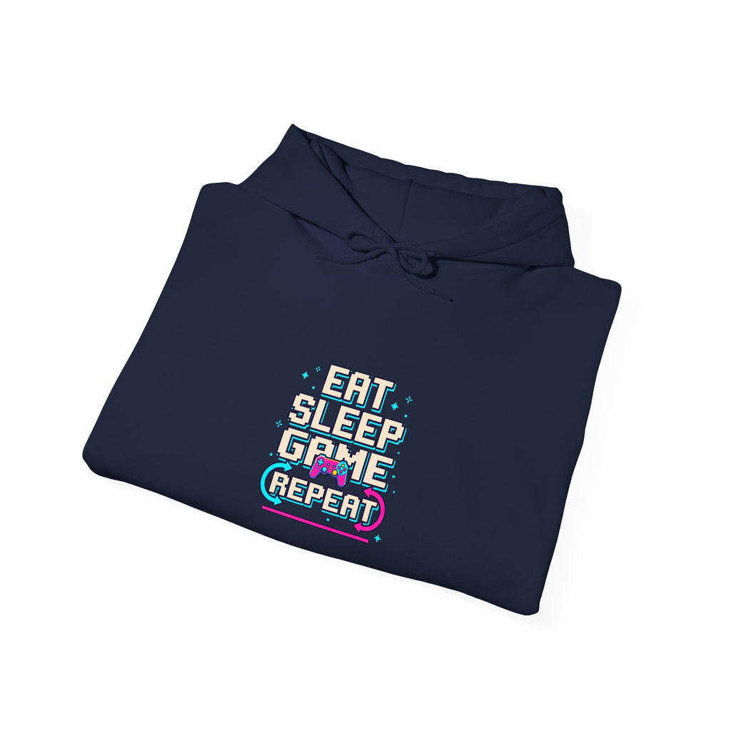 Eat Sleep Game Repeat Hoodie | Funny Gaming Shirt