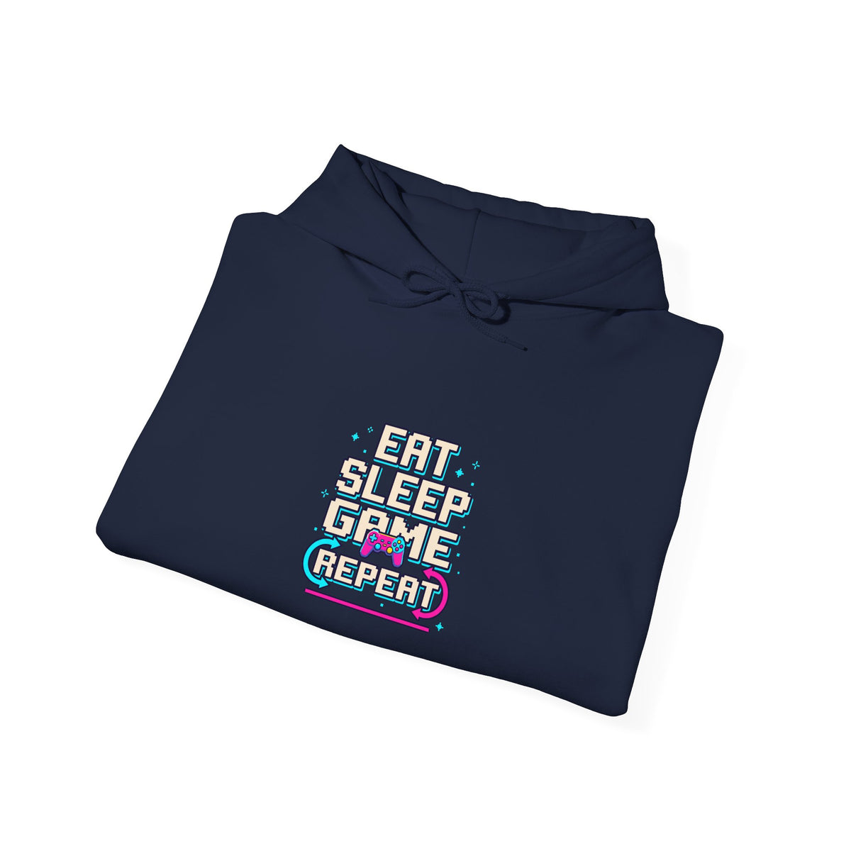 Eat Sleep Game Repeat Hoodie | Funny Gaming Shirt
