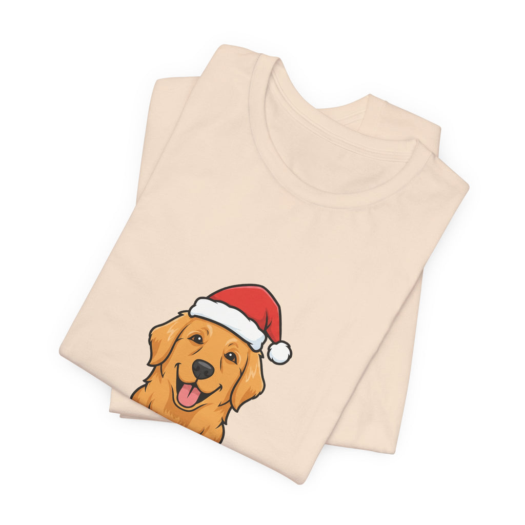 Santa Paws Tee | Funny Golden Retriever Christmas Dog Shirt