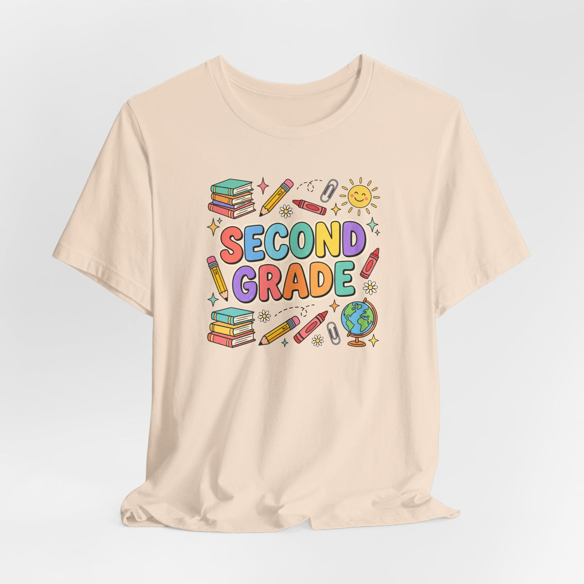 Second Grade Tee | Cute Back to School Doodle Shirt