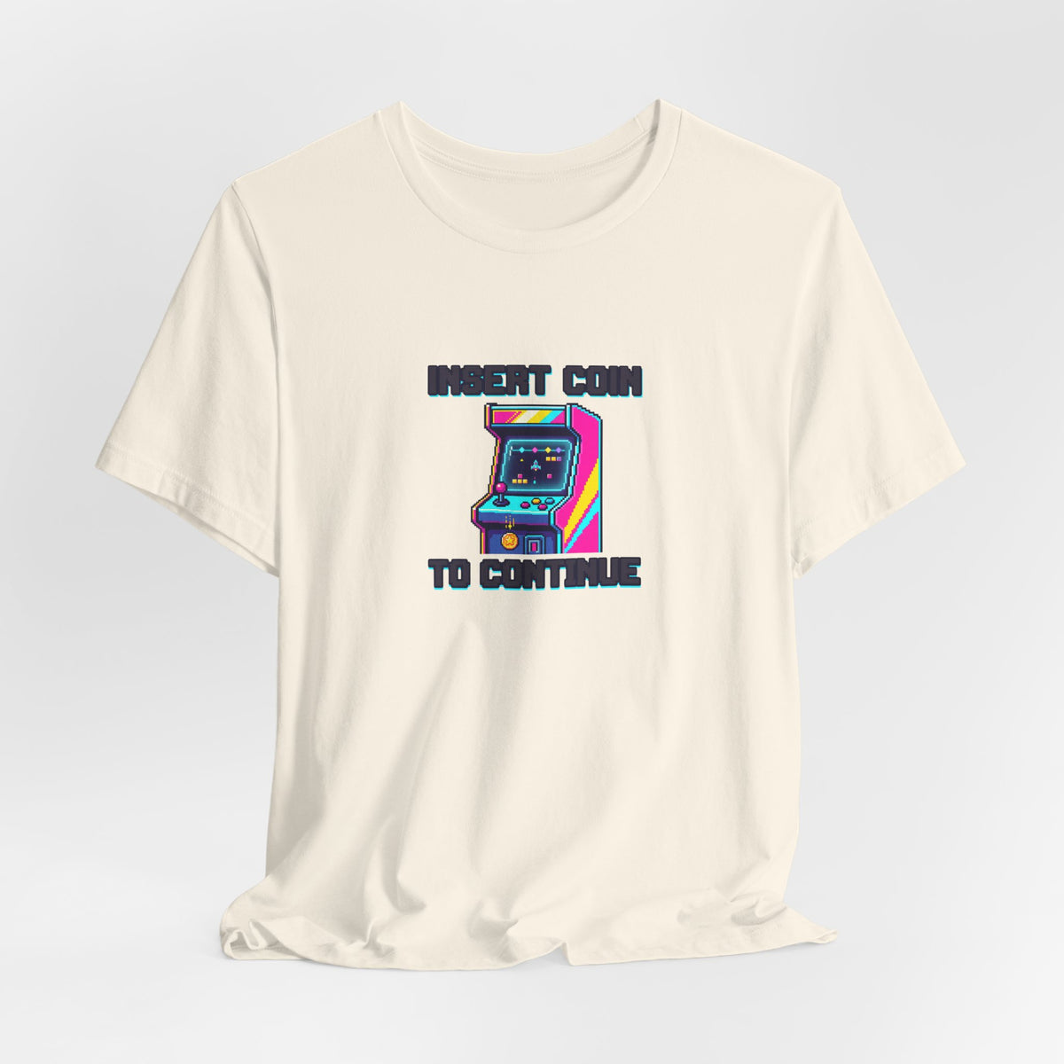 Insert Coin To Continue Tee | Retro Arcade Gaming Shirt