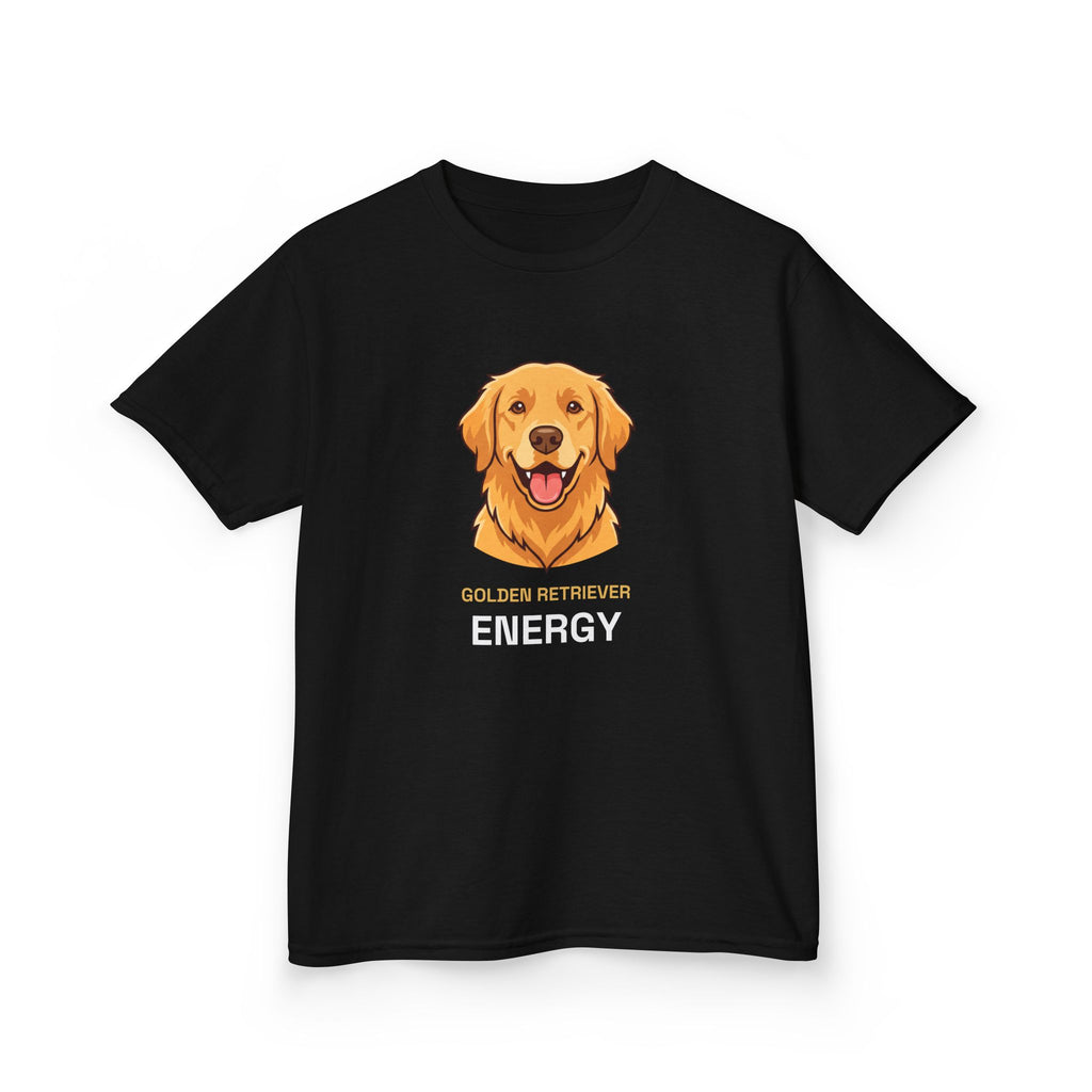 Golden Retriever Energy Kids Tee | Funny Youth Golden Retriever Shirt