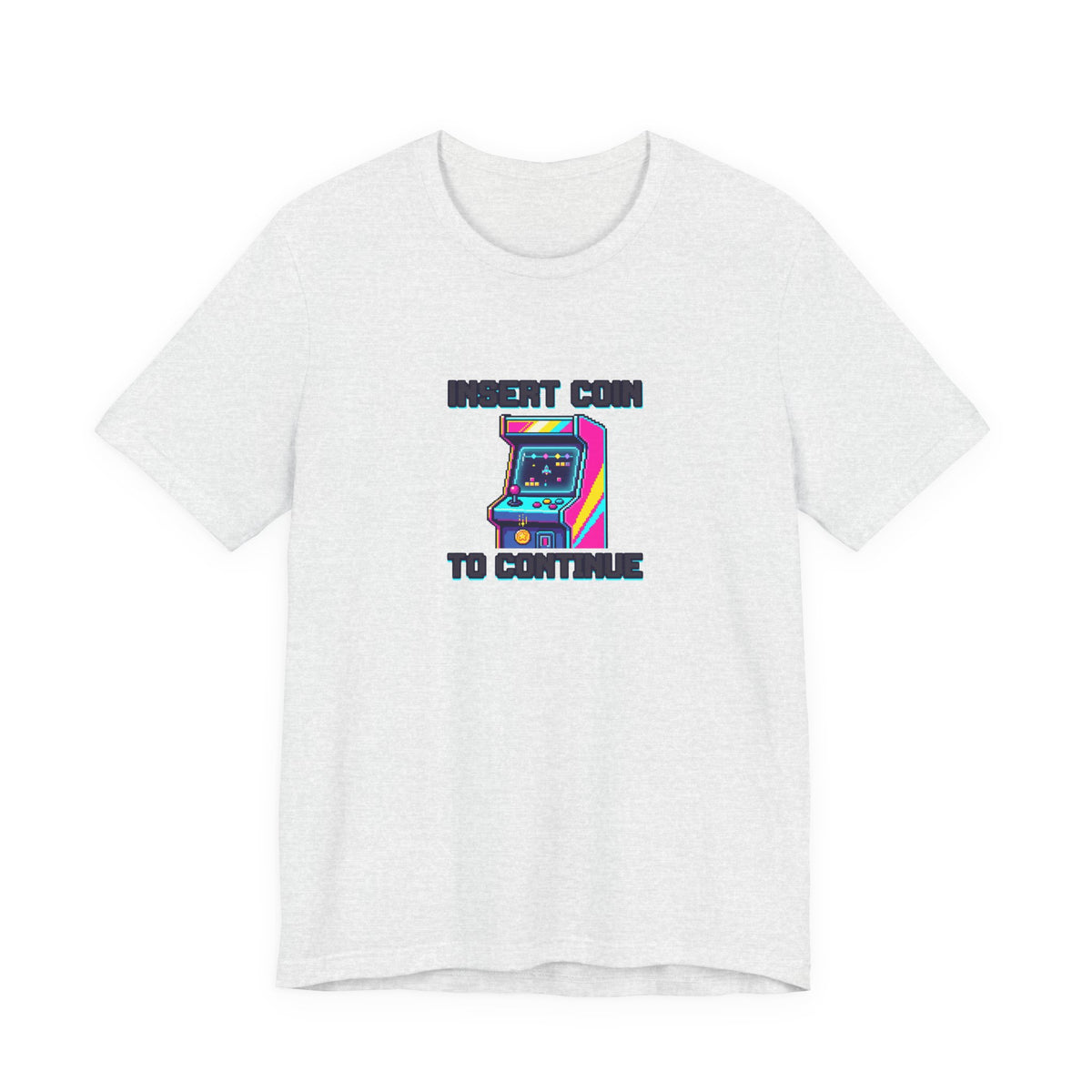Insert Coin To Continue Tee | Retro Arcade Gaming Shirt
