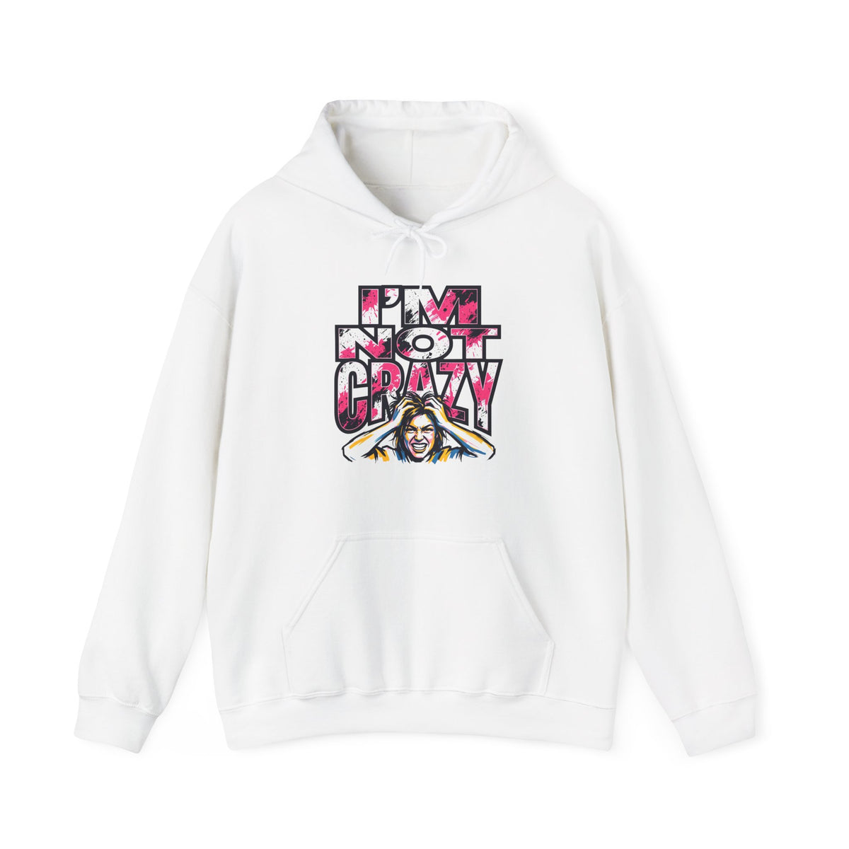 I'm Not Crazy Hoodie | Funny Sarcastic Statement Graphic Sweatshirt