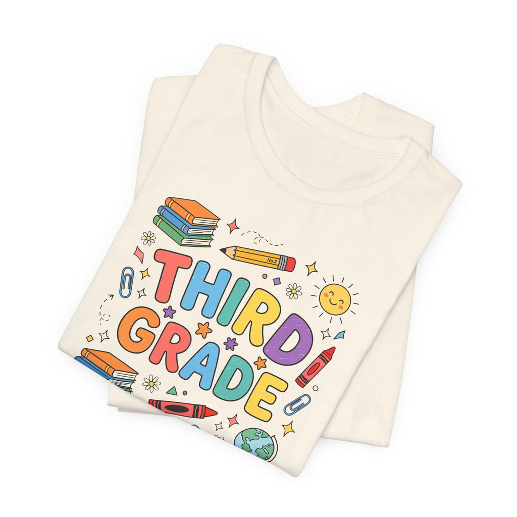 Third Grade Tee | Cute Back to School Doodle Shirt