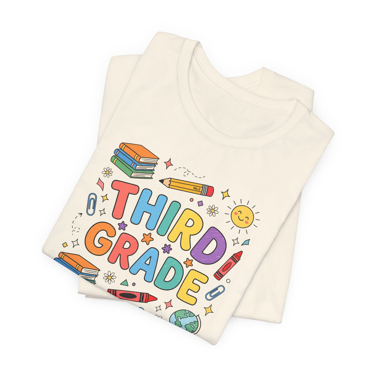Third Grade Tee | Cute Back to School Doodle Shirt