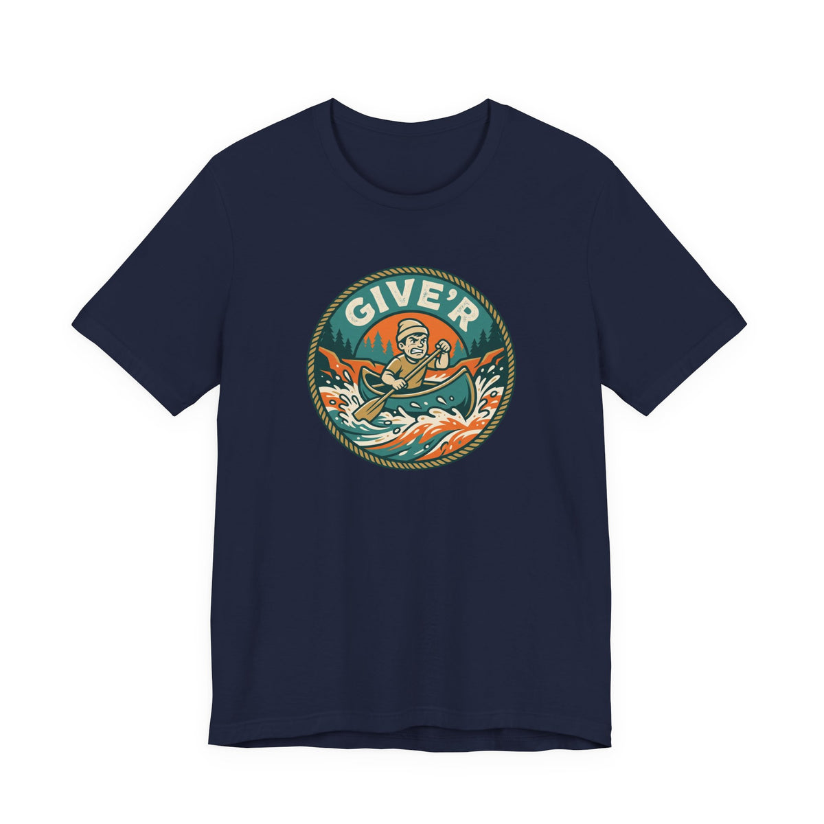 Give'r Tee | Funny Canadian Slang Canoe Shirt