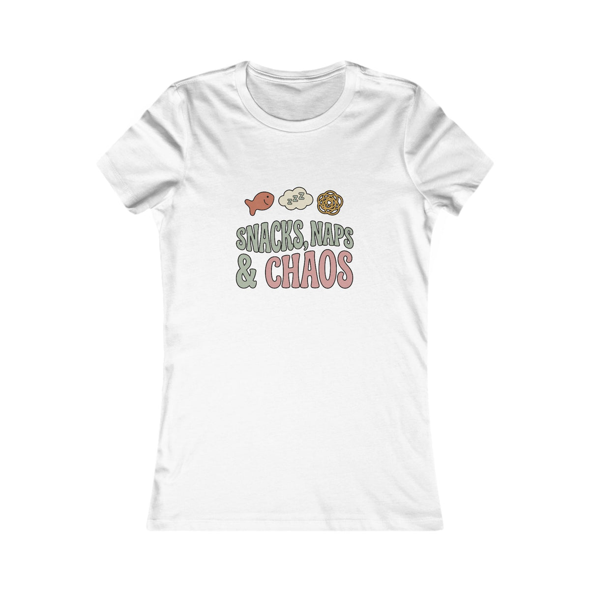 Snacks Naps and Chaos Tee | Funny Mom Life Shirt