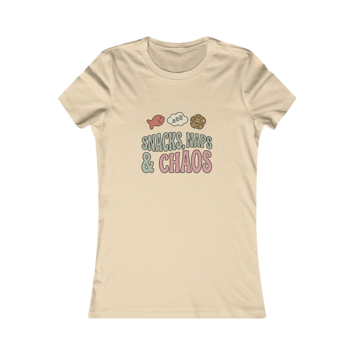 Snacks Naps and Chaos Tee | Funny Mom Life Shirt