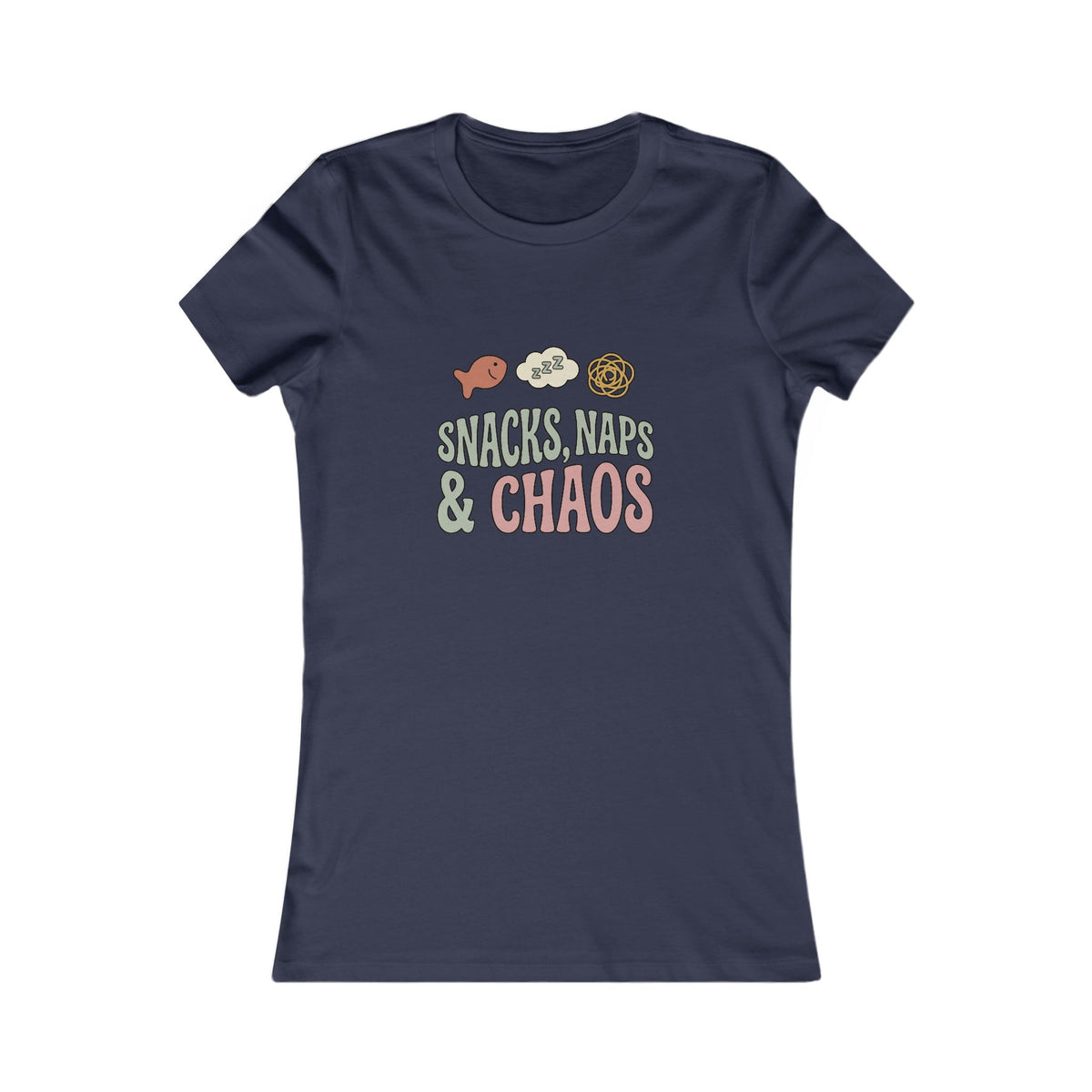 Snacks Naps and Chaos Tee | Funny Mom Life Shirt