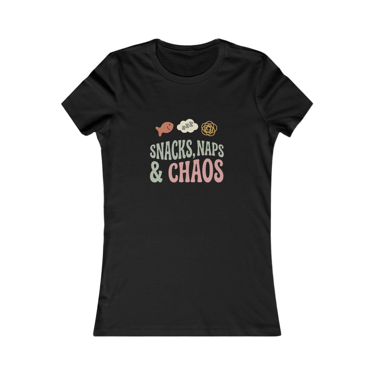 Snacks Naps and Chaos Tee | Funny Mom Life Shirt