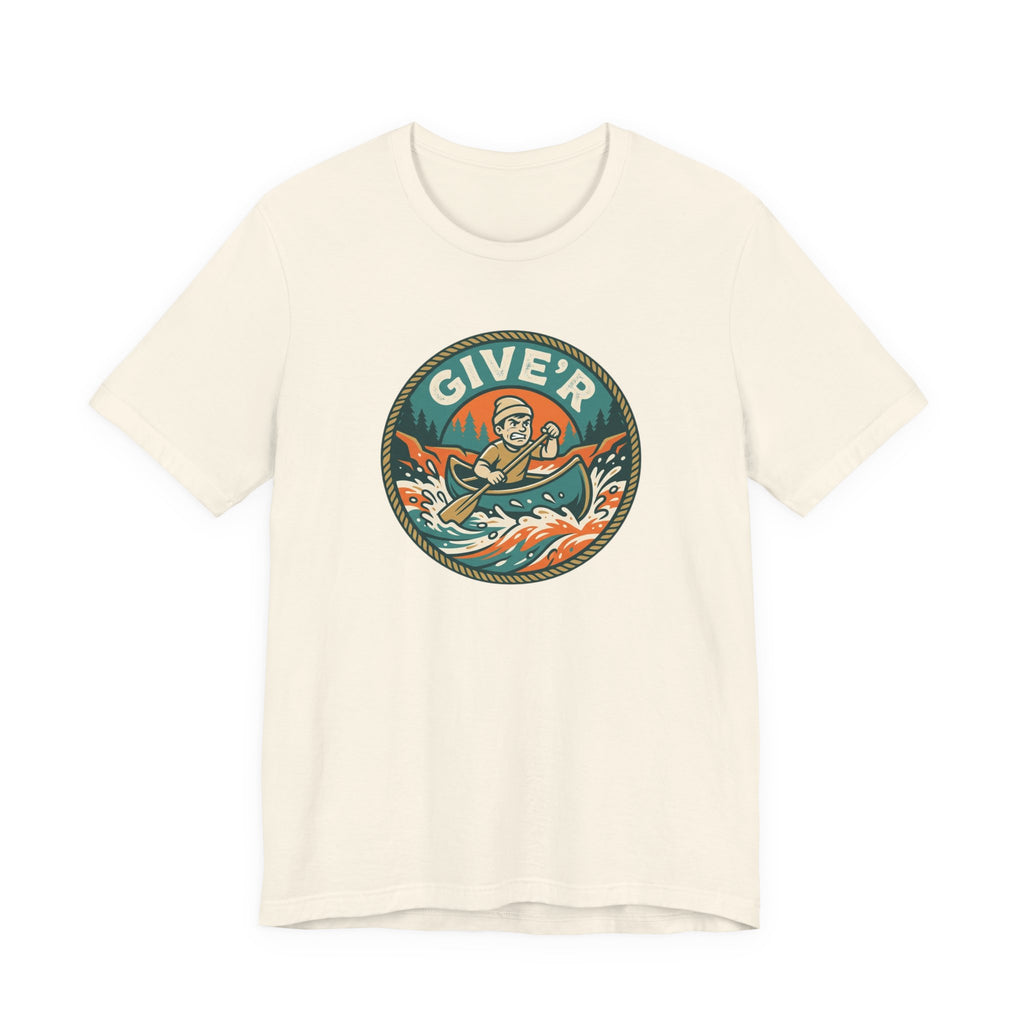 Give'r Tee | Funny Canadian Slang Canoe Shirt