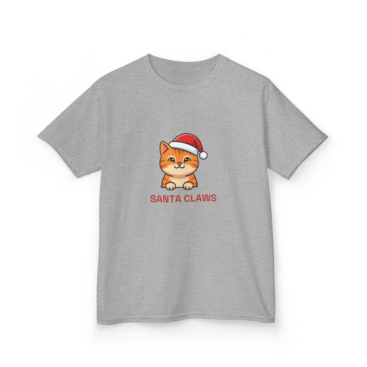 Santa Claws Kids Tee | Funny Cat Christmas Shirt