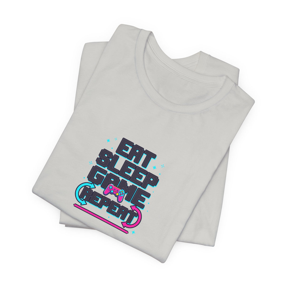 Eat Sleep Game Repeat Tee | Funny Gaming Shirt