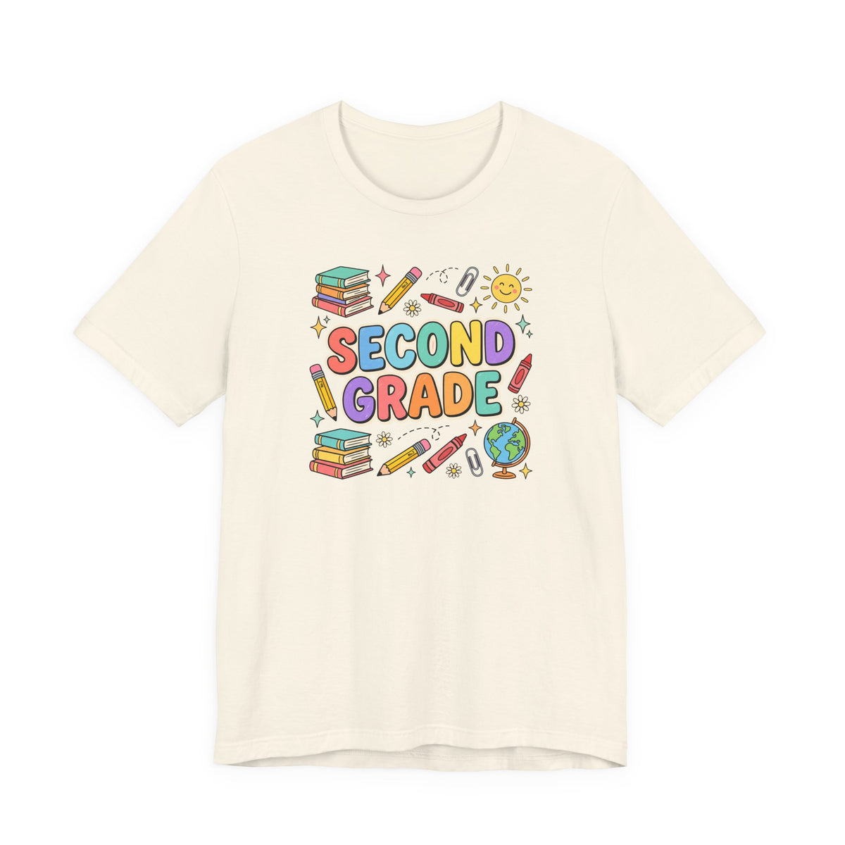 Second Grade Tee | Cute Back to School Doodle Shirt