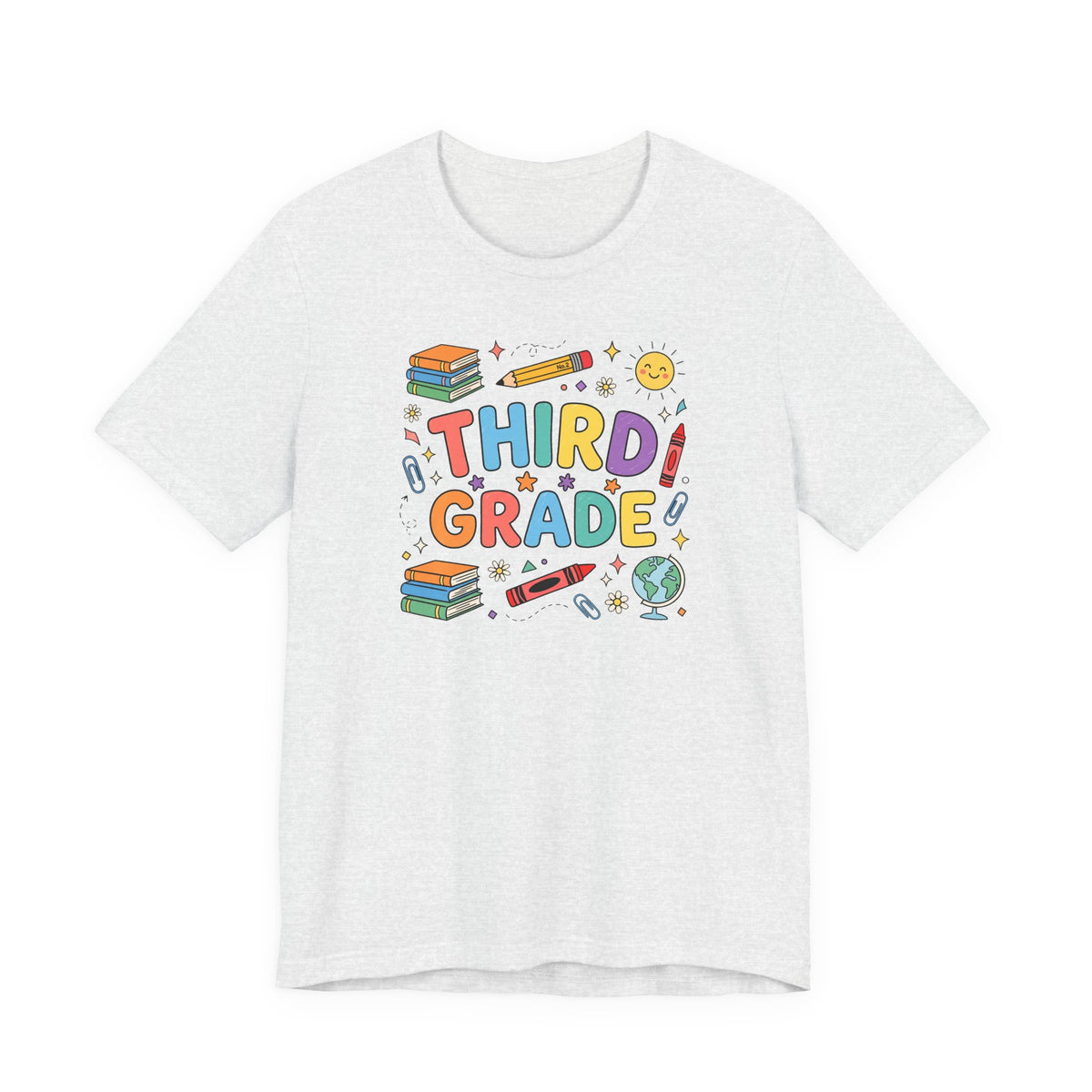 Third Grade Tee | Cute Back to School Doodle Shirt