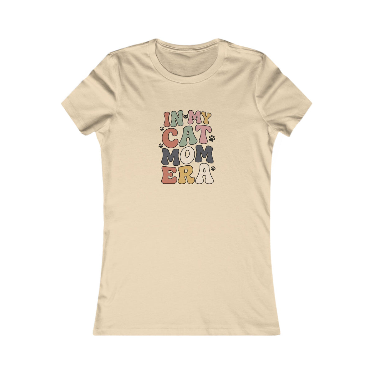 In My Cat Mom Era Women's Tee | Cat Mom Fitted Shirt
