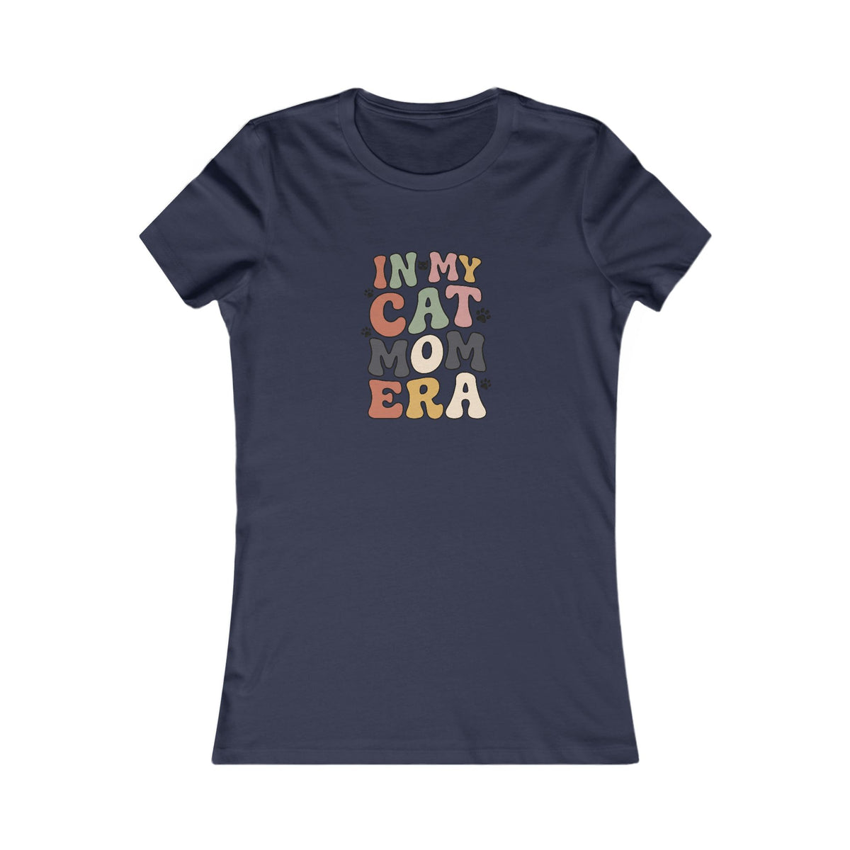 In My Cat Mom Era Women's Tee | Cat Mom Fitted Shirt