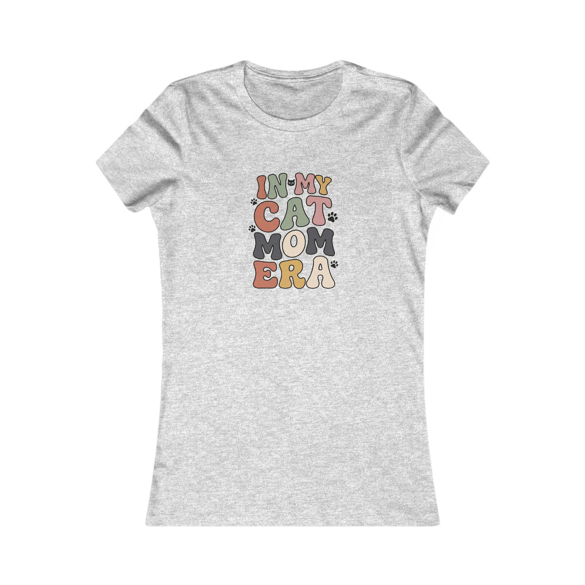 In My Cat Mom Era Women's Tee | Cat Mom Fitted Shirt
