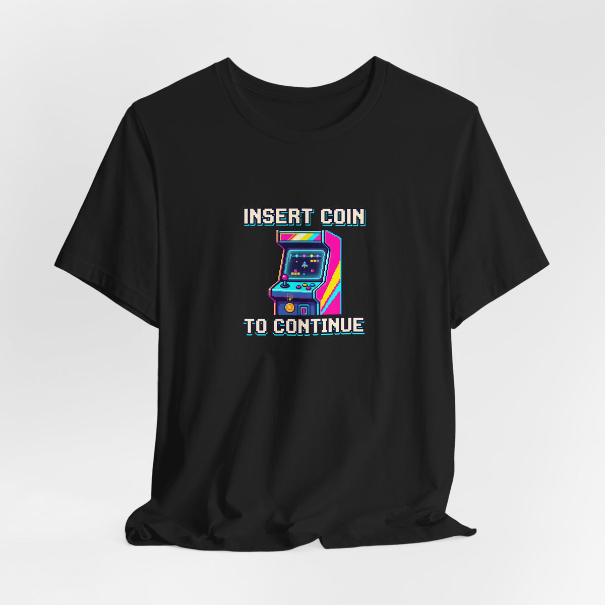 Insert Coin To Continue Tee | Retro Arcade Gaming Shirt