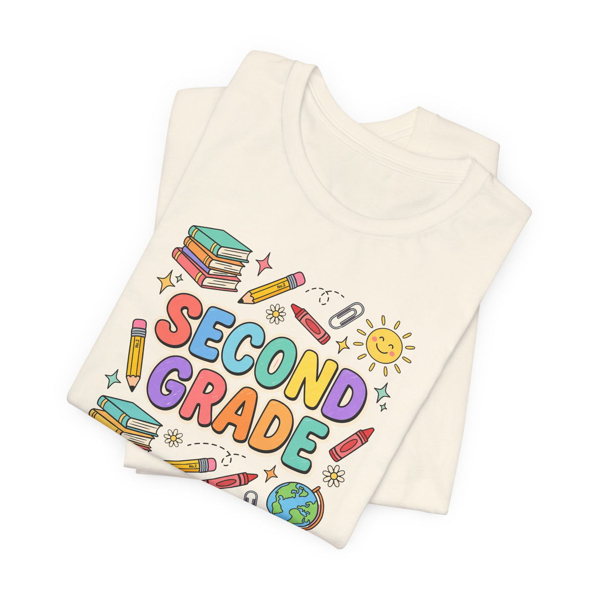 Second Grade Tee | Cute Back to School Doodle Shirt