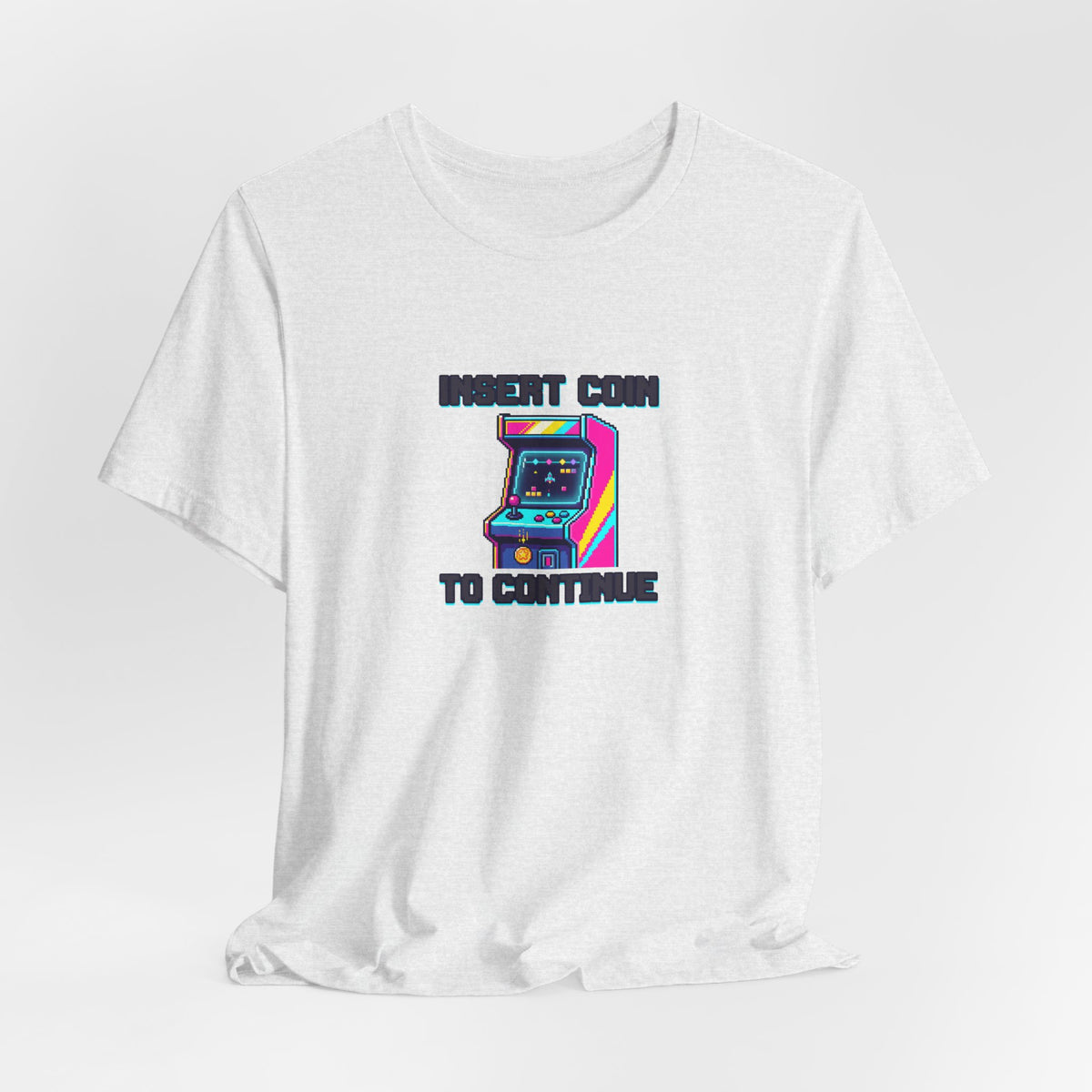 Insert Coin To Continue Tee | Retro Arcade Gaming Shirt