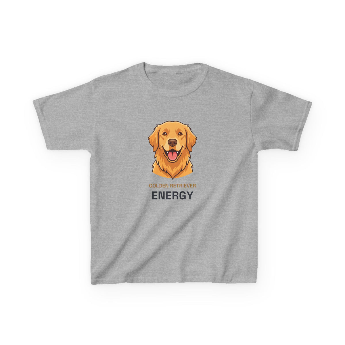 Golden Retriever Energy Kids Tee | Funny Youth Golden Retriever Shirt